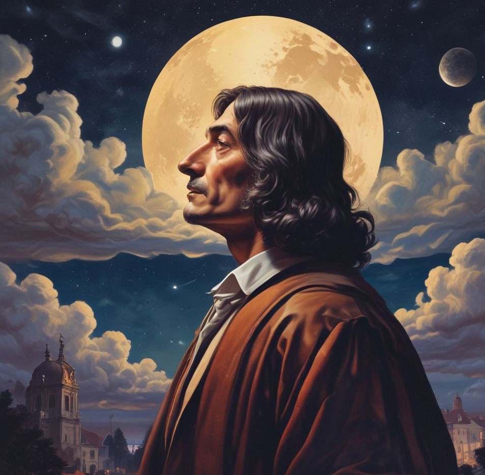Rene Descartes, made with AI from Magicstudio.com